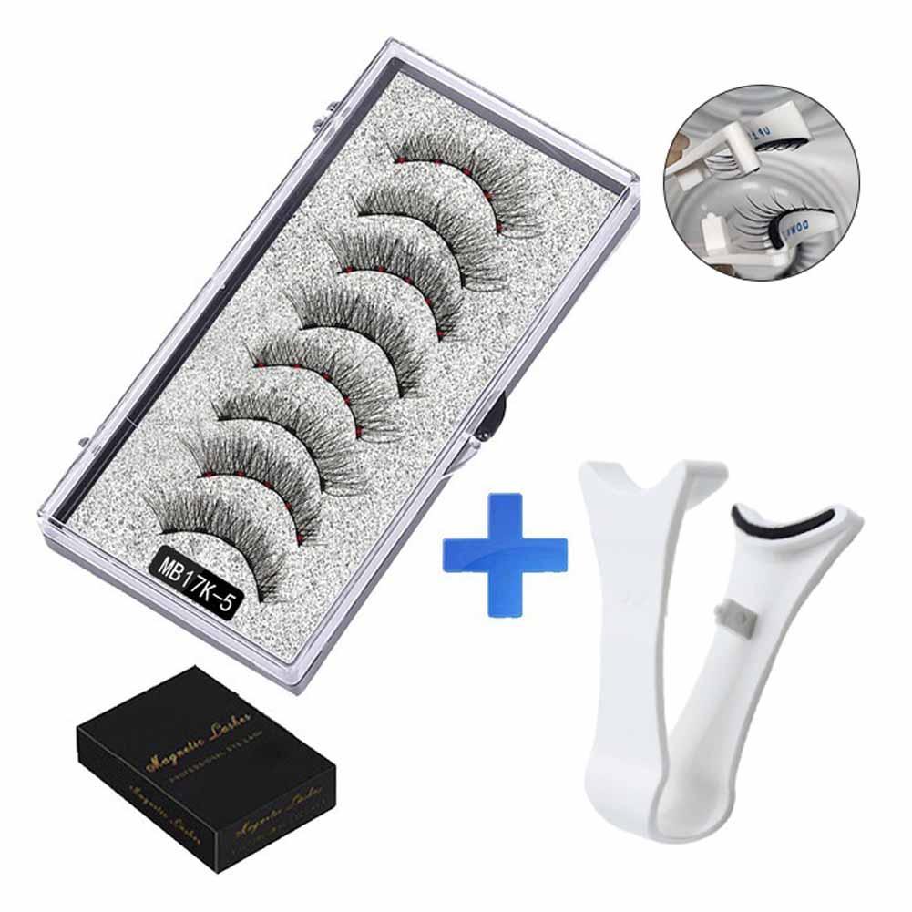 5pairs Magnets Tweezer With 3d Magnetic Natural Mink Curler False Extension Makeup Eyelash Eyelash Clamp Professional Clip Q7d8. 