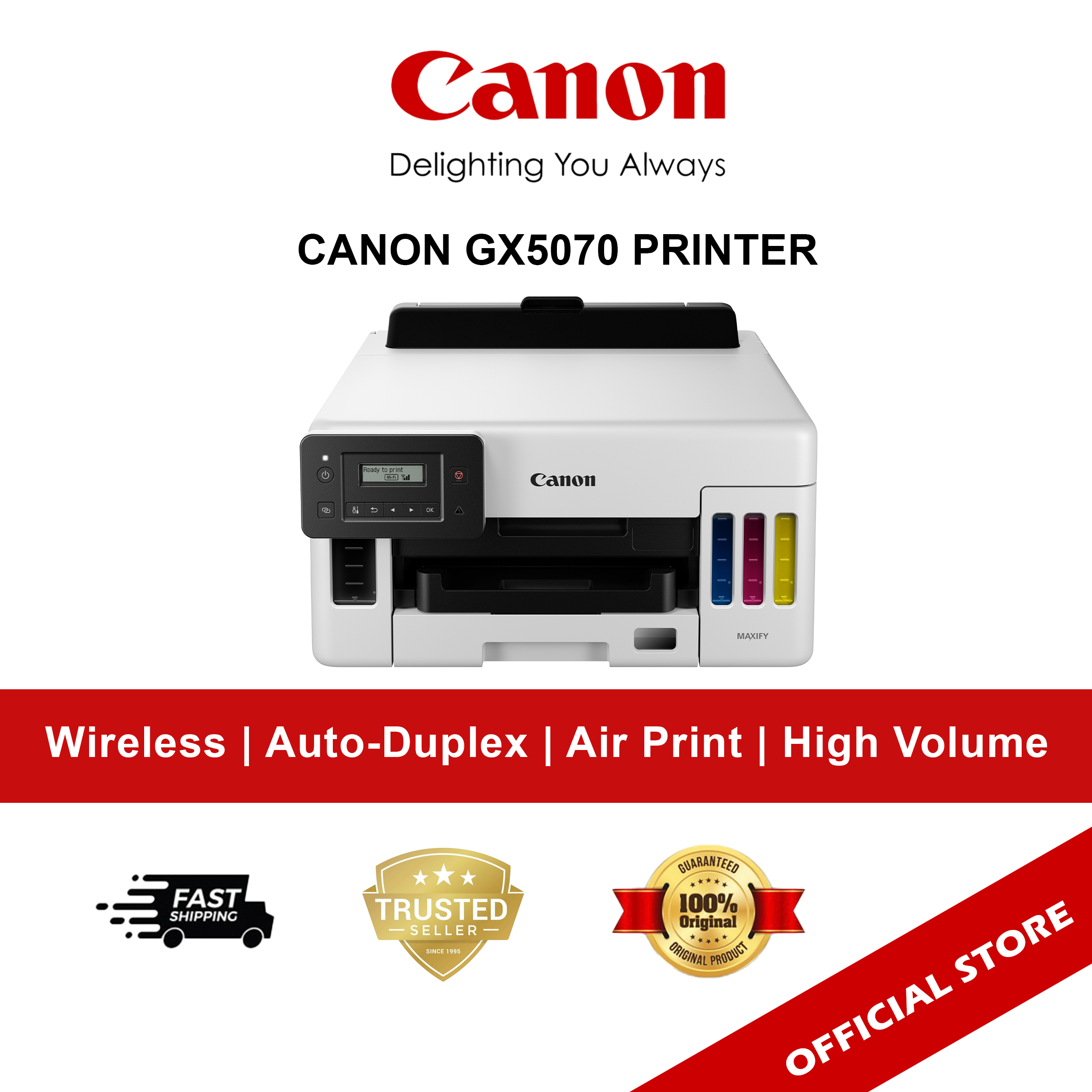 Canon MAXIFY GX5070 Single Function Inkjet Printer Lazada Singapore