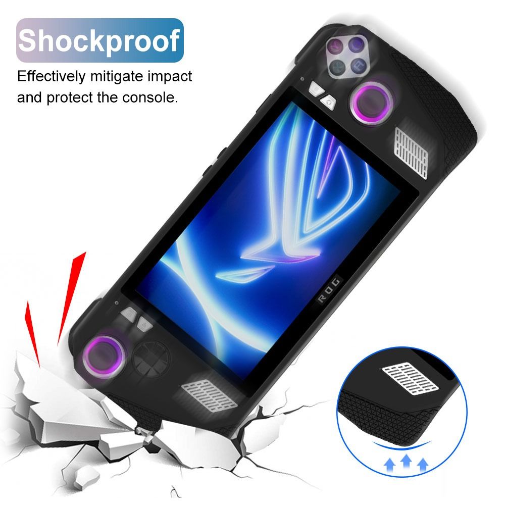 PDG Silicone Back Cover Soft Game Accessories Professional Protective Case for ASUS ROG Ally