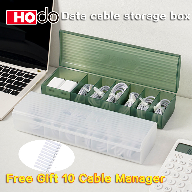 Transparent Charge Cable Organizer Box Data Cable USB Cord Sorter  Management Box