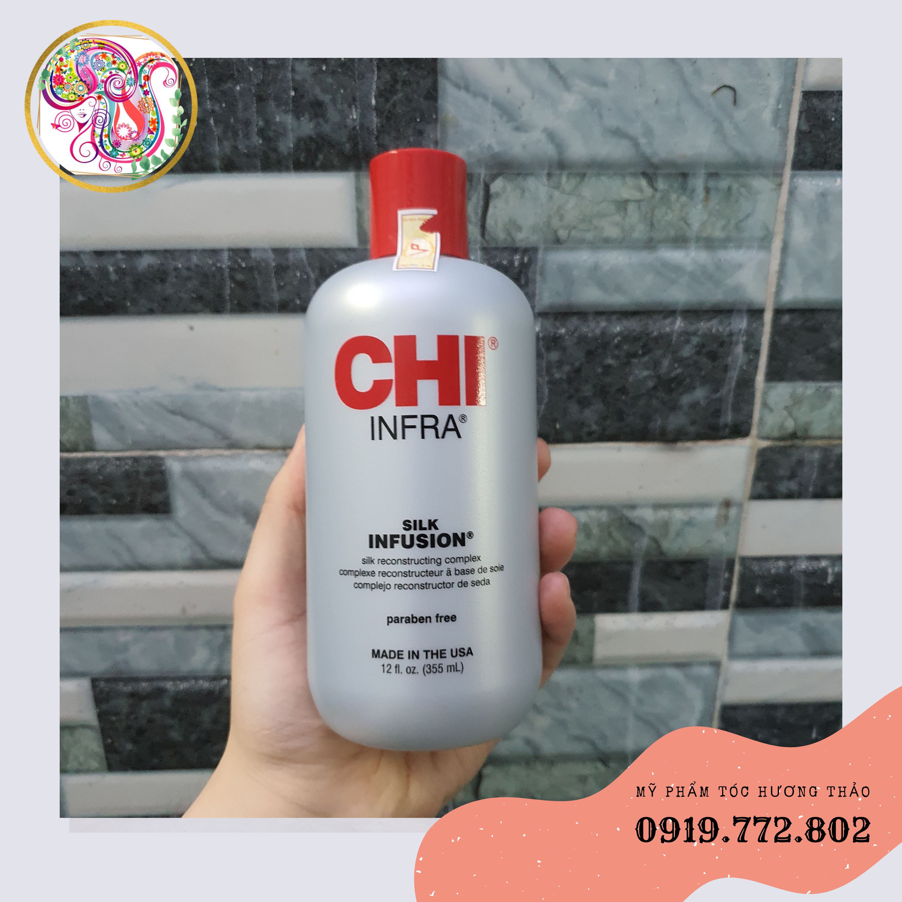 Tinh dầu dưỡng tóc bóng mượt chi silk infusion reconstructing complex