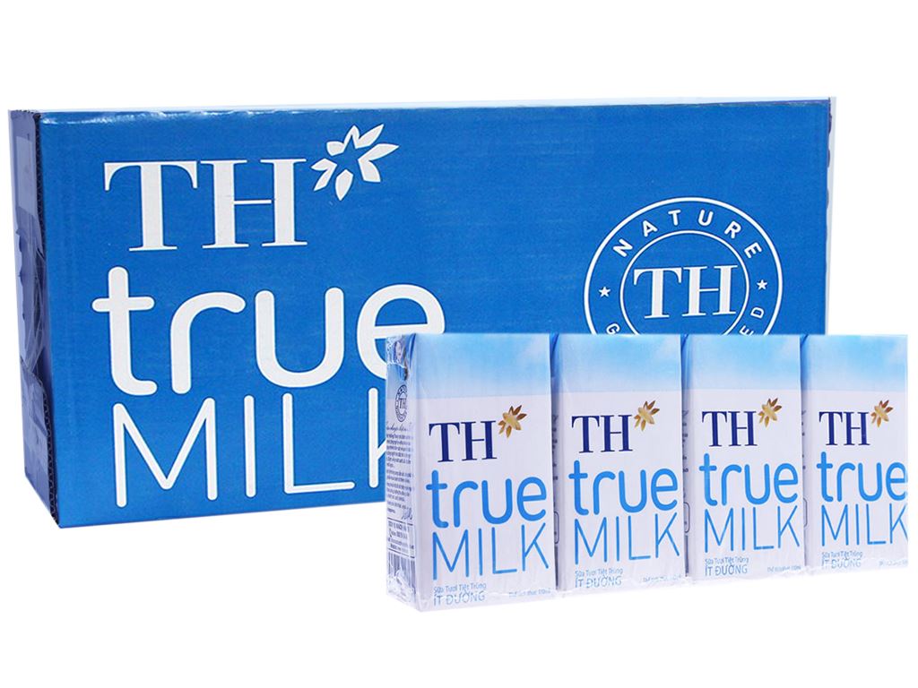 Sữa Tươi TH True Milk 110 ml ít đường (48 hộp)