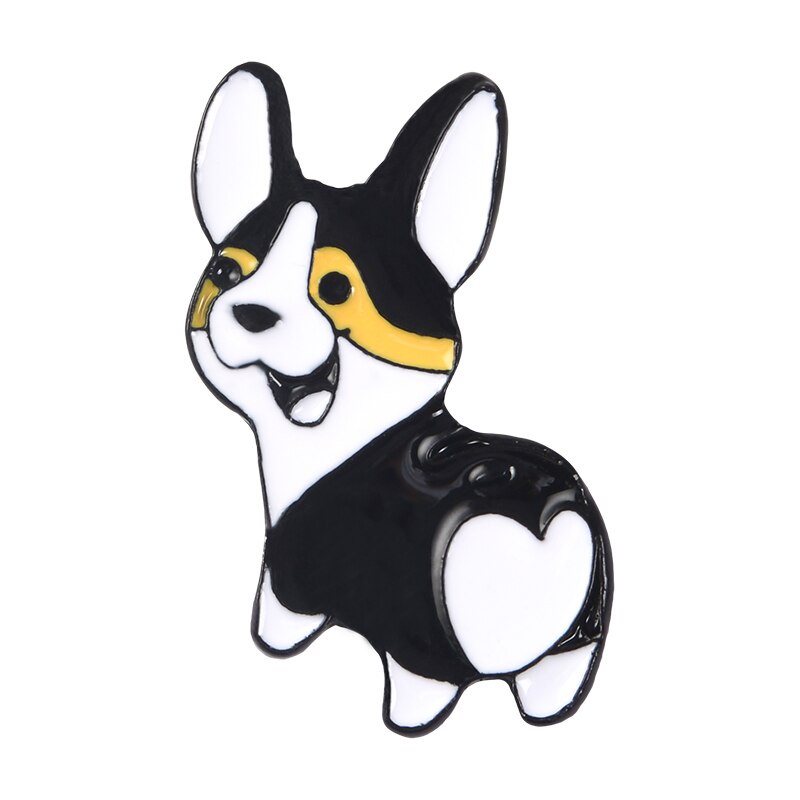 Cute Dog Brooch Clip Love Pet Bags Clothing Accessories Badge