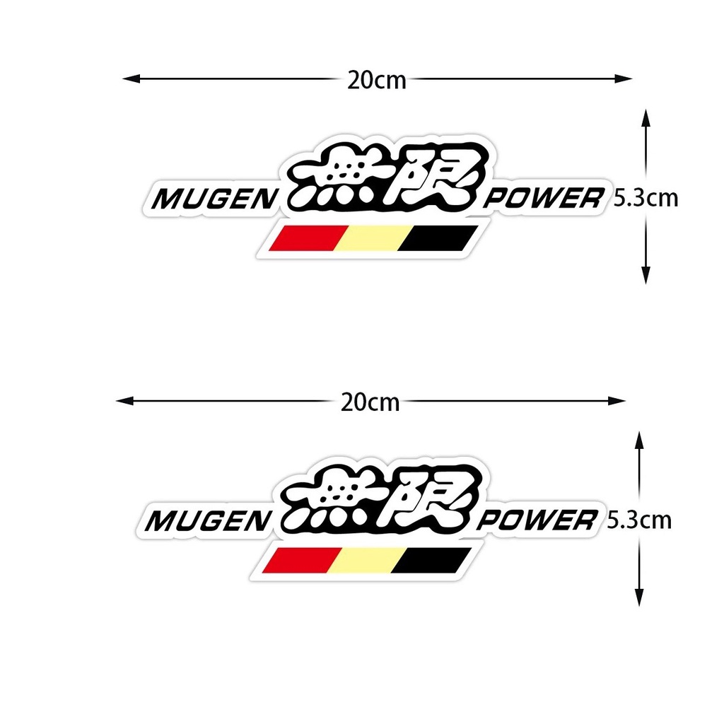 For Reflective stickers, Japanese stickers, waterproof MUGEN JDM car stickers, Honda JDM car stickers
