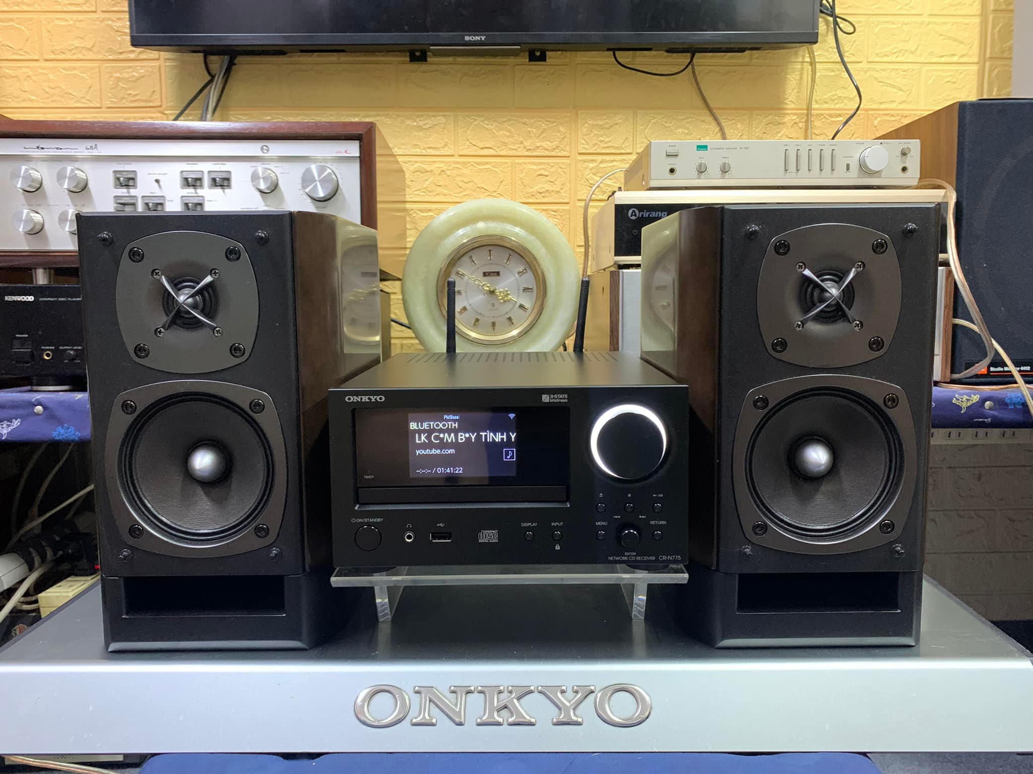 Dàn nghe nhạc VIP | Amply ONKYO CR-N775 VS LOA D-112NFX | 0913.233.518 (Đủ  phụ kiện + đổi nguồn) | Lazada.vn