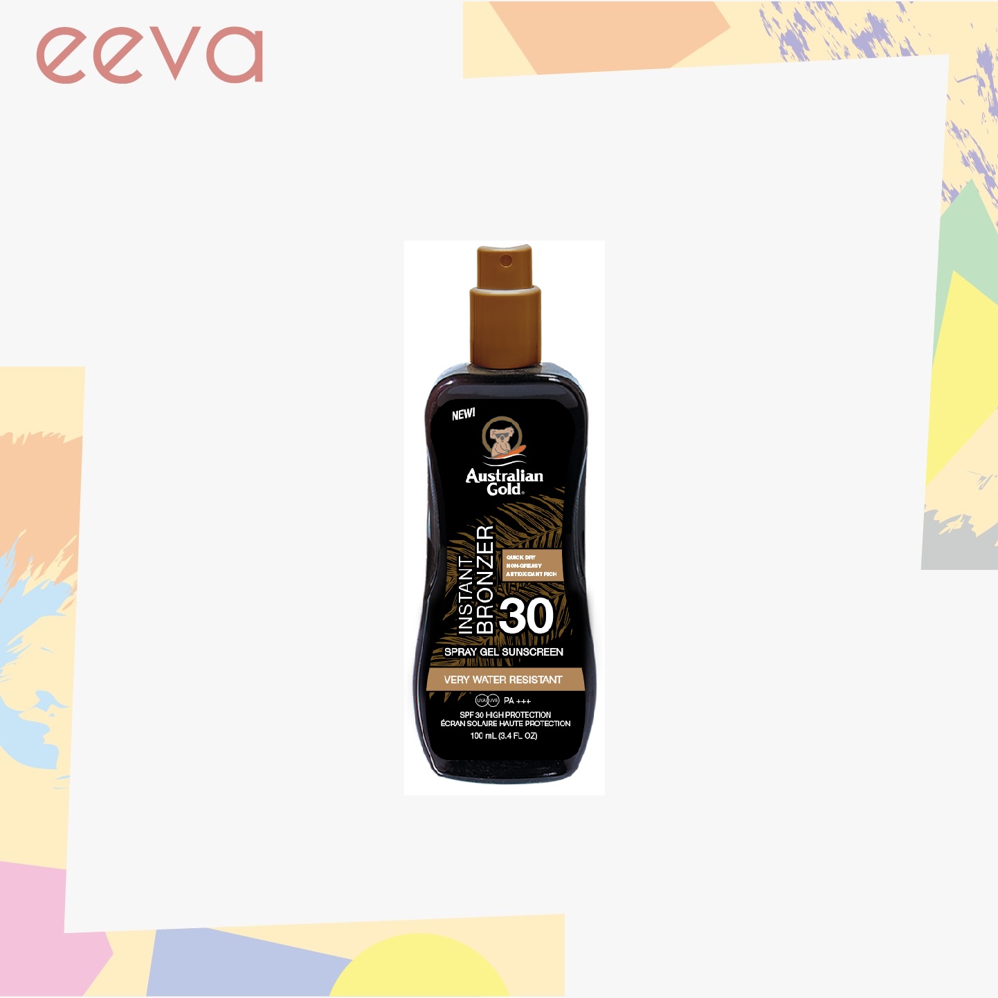 australian gold spf 30 spray gel sunscreen with bronzer