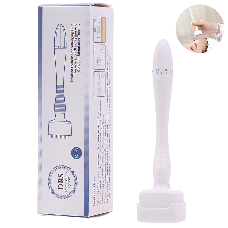 140A  Adjustable Micro Needle Length 0~3mm Medical Needles Derma Stamp For Face Skin Care Treatment Wrinkle Improve Hyaluronic. 