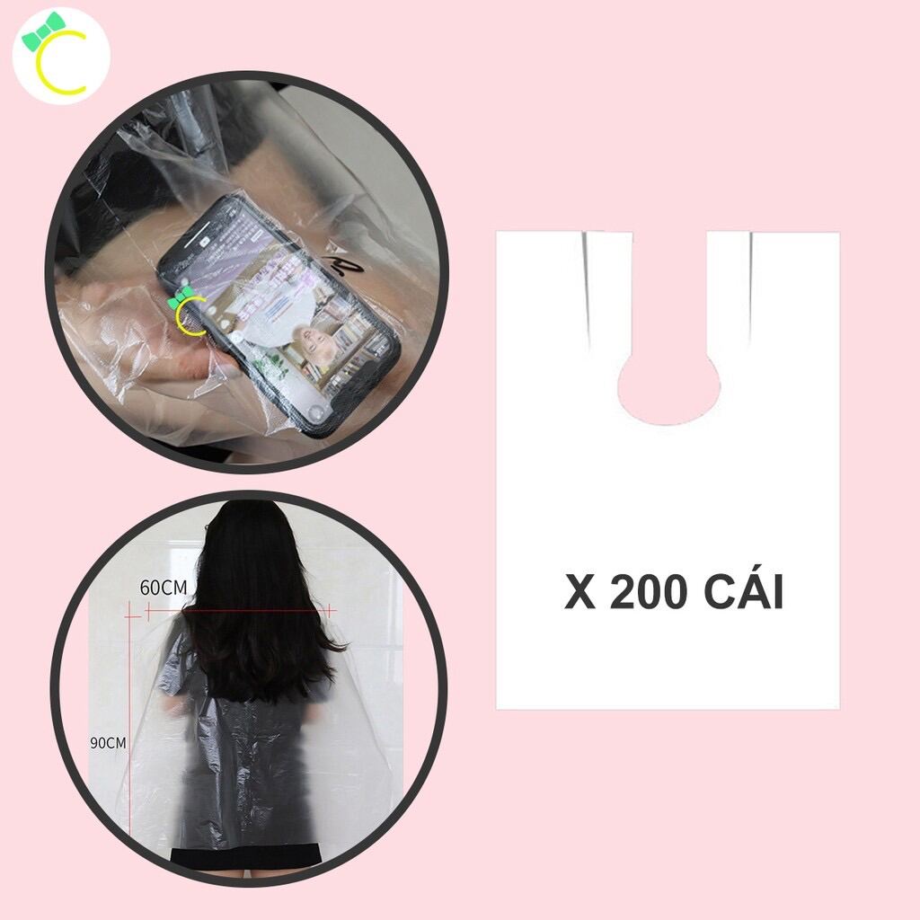 1 chiếc Áo choàng nilon hỗ trợ nhuộm tóc