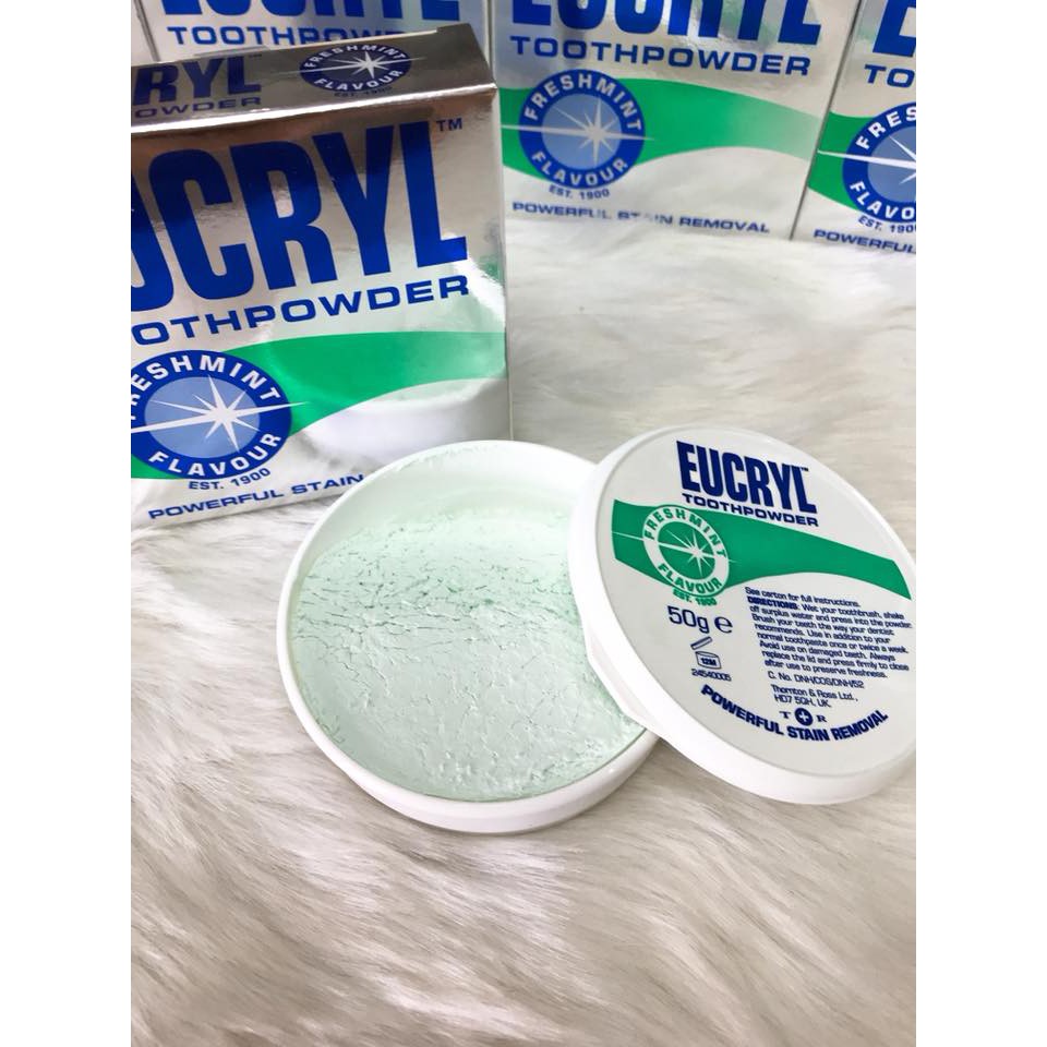 Bột đánh tẩy trắng răng Eucryl 50g - CHÍNH HÃNG