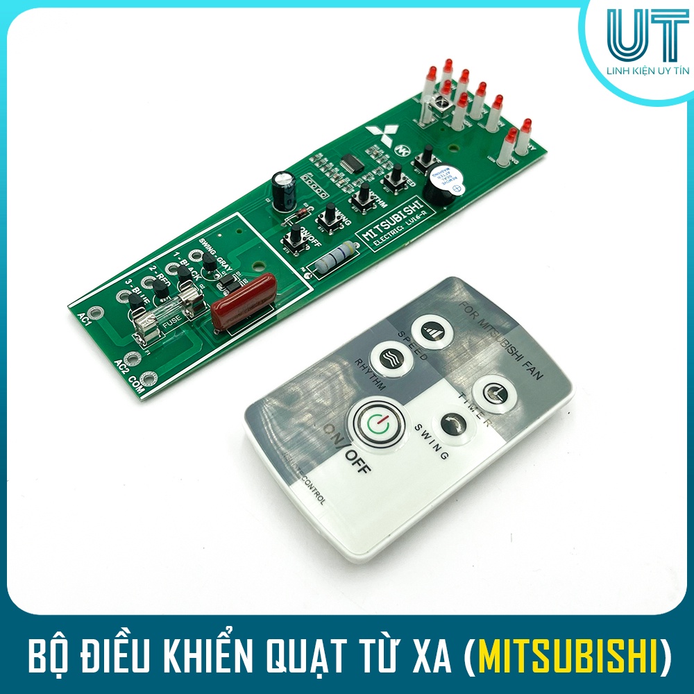 Bộ mạch điều khiển quạt cây từ xa MITSUBISHI LV16R/ RR RS cho QUẠT CÂY QUẠT ĐỨNG ( Chính Hãng )
