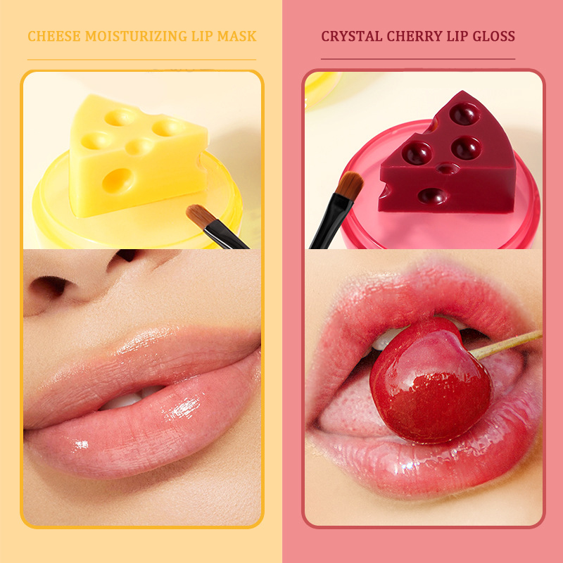Nourish Cheese Lip Balm Long-Lasting Moisturizing Lipstick Temperature Change Color Lipstick Anti-Drying Hydration Lip Care. 