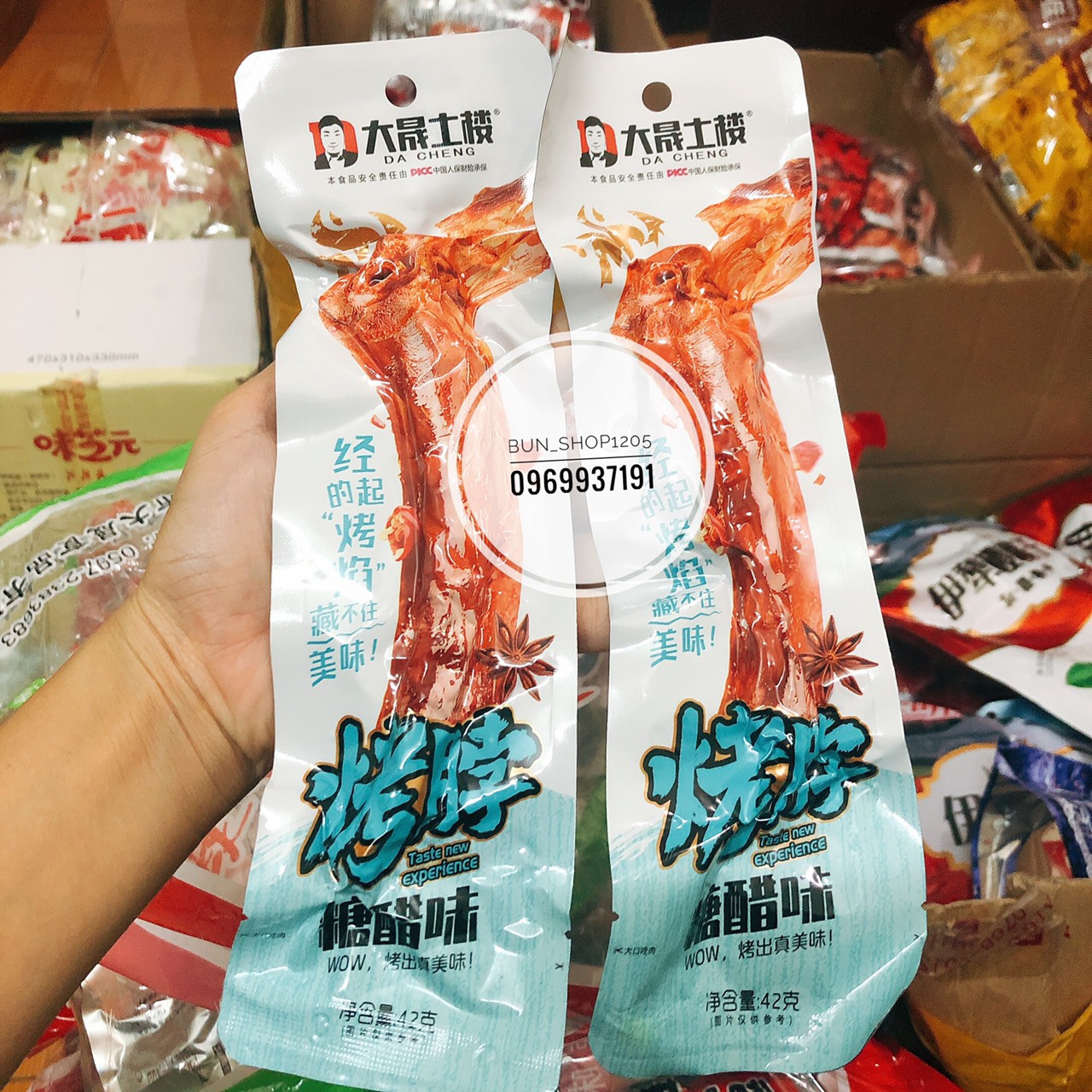 Combo 10 Cổ Vịt Dacheng Màu Xanh Dương( Ko Cay)