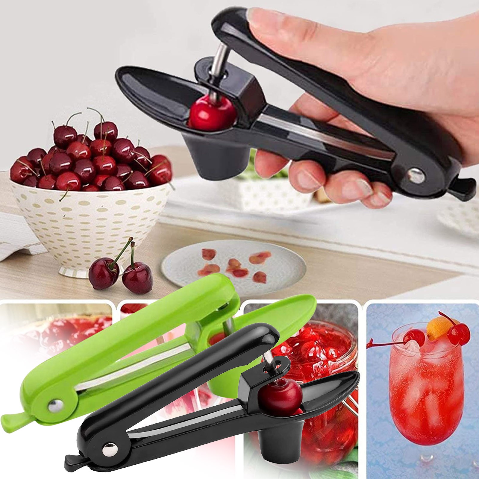 Fruit Olive Pitter Tool Seed Handheld Kitchen Fruit Remover Kit Machine XOIOE MALL