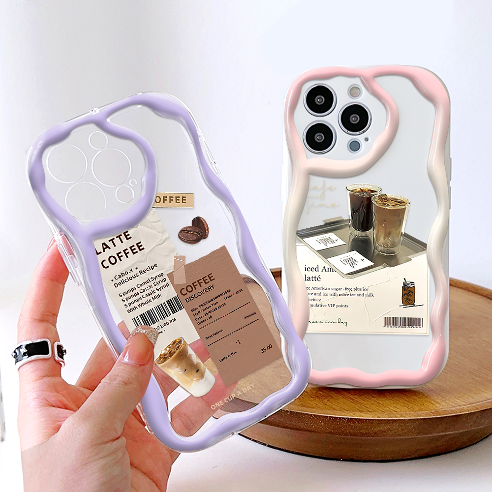 YYDS%20for%20Infinix%20Smart%209%20Hot%2050i%20Back%20Cover%20Coffee%20Label%20Case%20Cream%20Texture%20Wavy%20Edge%20Soft%20Silicone%20Mobile%20Cover%20-%20Image%204