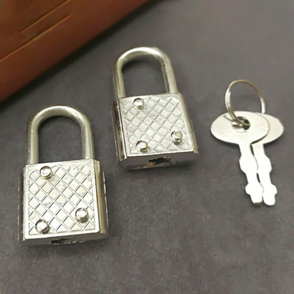 Notepad Padlock Retro Padlock Lock Notebook Luggage Belt Padlock Lock With Key Notebook Safety Lock Home Hardware Accessory. 