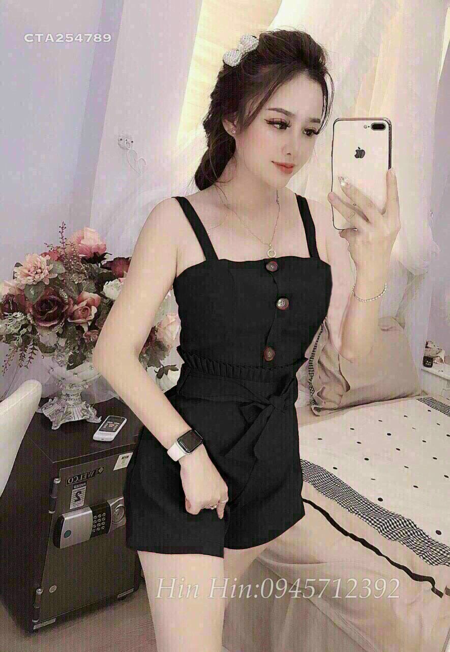 Set bộ 2 dây đùi xếp ly phối khuy siêu đẹp