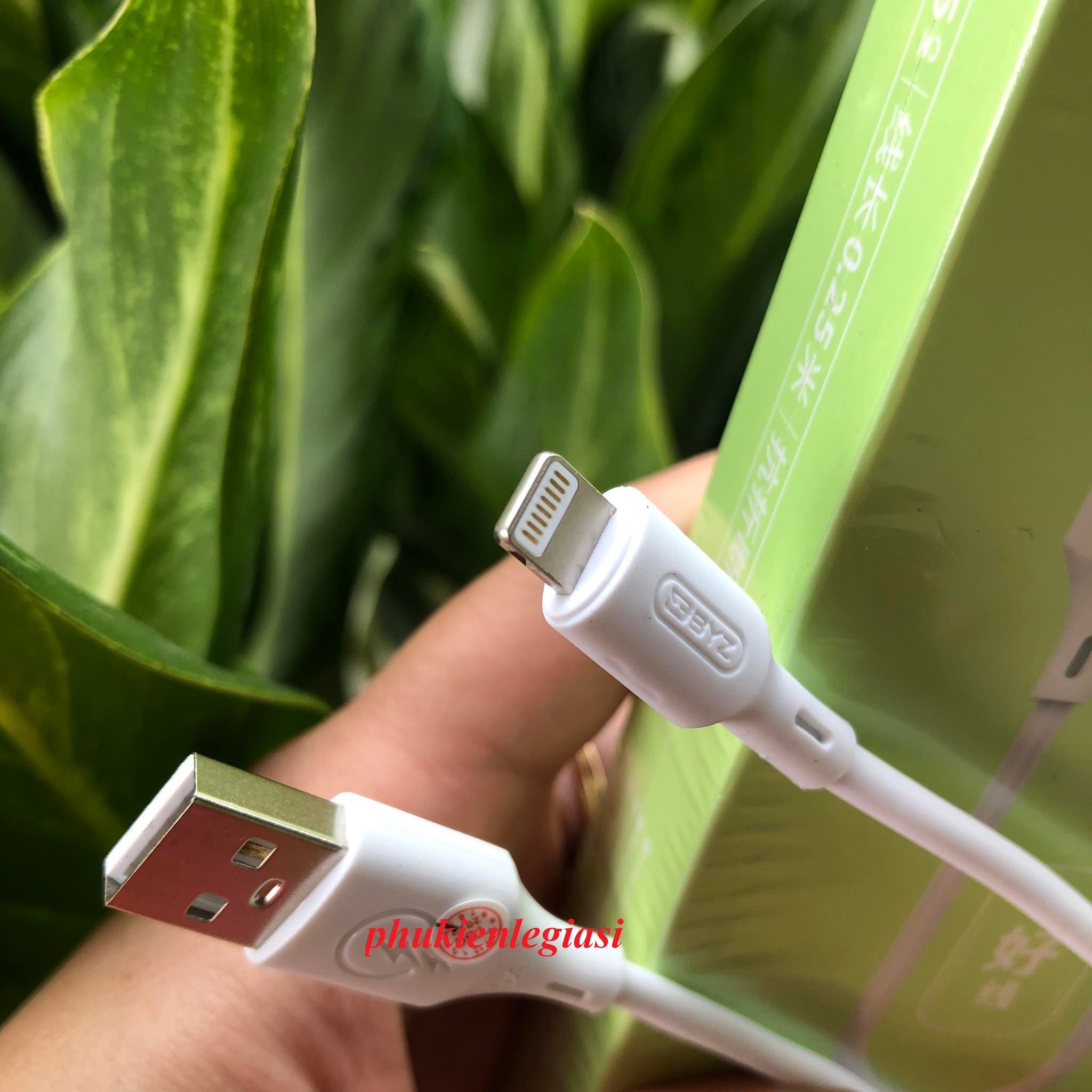 Cáp sạc ngắn 25CM BYZ X2 các đầu micro usb type c Iphone
