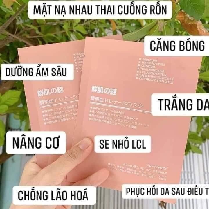 MẶT NẠ CUỐN RỐN NHAU THAI  CỪU REWINE BEAUTY