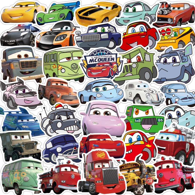 【Hottest Trends】10/30/50Pcs Disney Pixar Cars Stickers Laptop Guitar ...