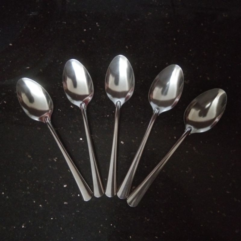 Thìa inox cán dài ăn cơm đầu nhọn DN01