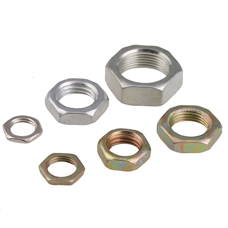 M7%20M8%20M9%20M10%20M12%20M14%20M16%20Carbon%20Steel%20Fine%20Pitch%20Thread%20Hex%20Nuts%20Hexagon%20Thin%20Nut%20Lock%20Nuts%20White%20Zinc%20Color%20Zinc%20Nickel%20Plated%20-%20Image%205