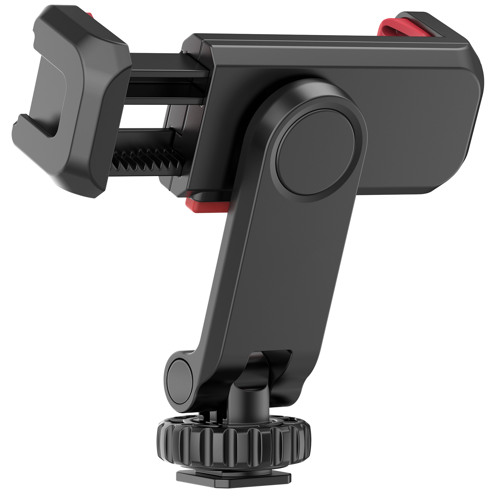 BO YIN Ulanzi ST-06S Multi-functional Phone Holder Clamp Phone Tripod Mount 360° Rotatable with Dual Cold Shoe Mounts for Smartphone Vlog Selfie Live Streaming Video Recording
