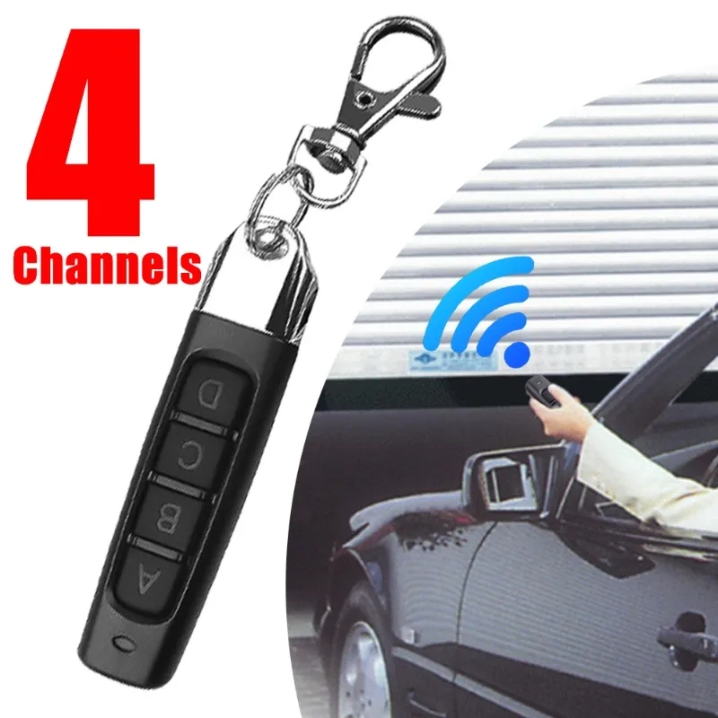 433Mhz Car 4 Channels Wireless Remote Control Car Copy Controller Code Garage Door Opener Auto Control Duplicator Cloning Code Car Key