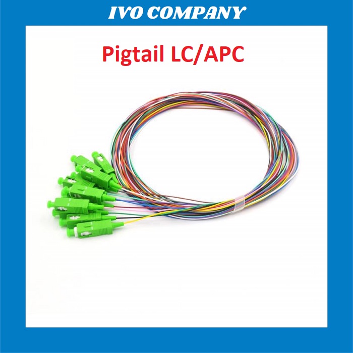 Dây hàn quang pigtail lc/apc xanh lá