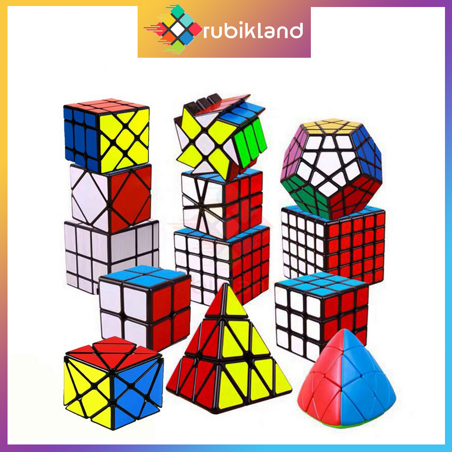 [Bộ Sưu Tập] Rubik QiYi 2x2 3x3 4x4 5x5 Pyraminx Megaminx Skewb Mirror Ivy Dino Đồ Chơi Trí Tuệ Rubic (Bản Cao Cấp)