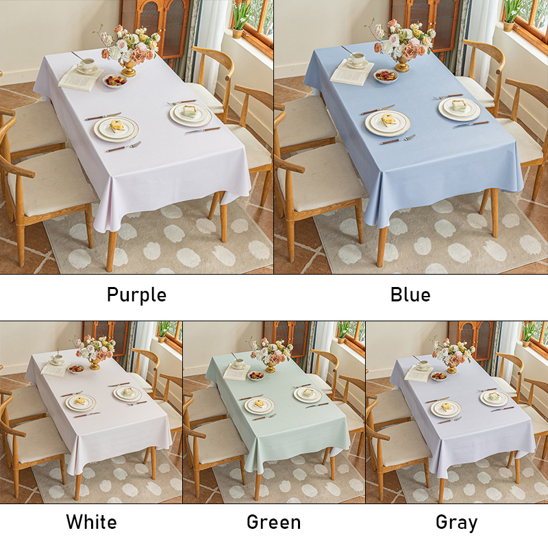 KS Tablecloth waterproof, oil-proof and washable household rectangular dining table tablecloth is luxurious and high-grade tea table cloth.