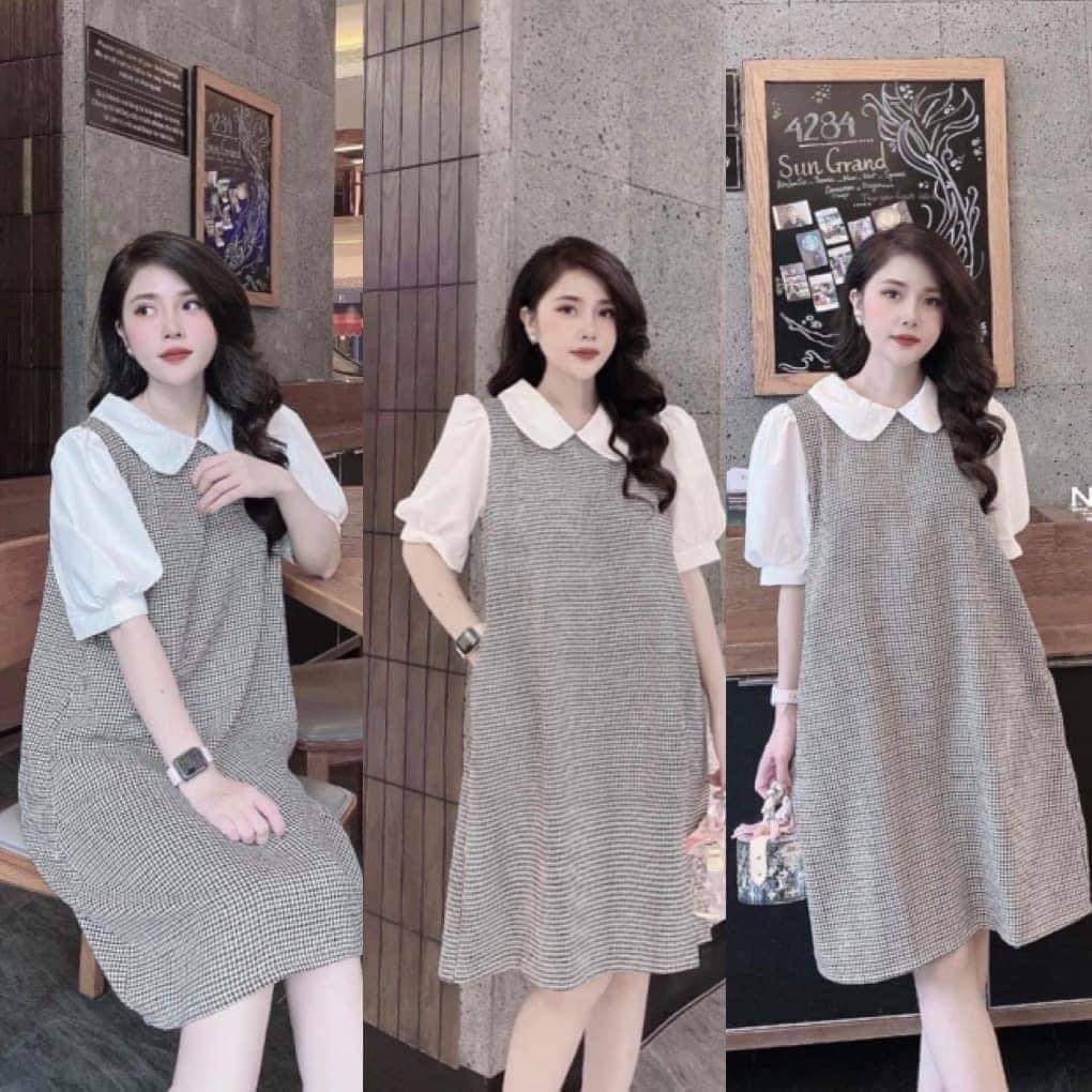 [FREESHIPMAX] váy bầu thiết kế, đầm bầu công sở