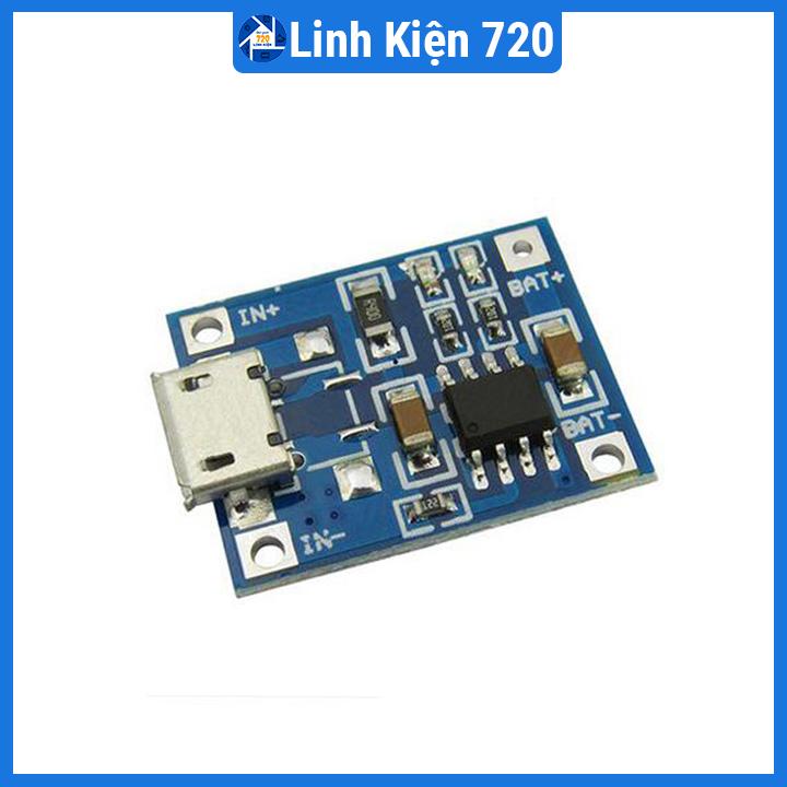 Module sạc pin TP4056 1A Micro usb V1