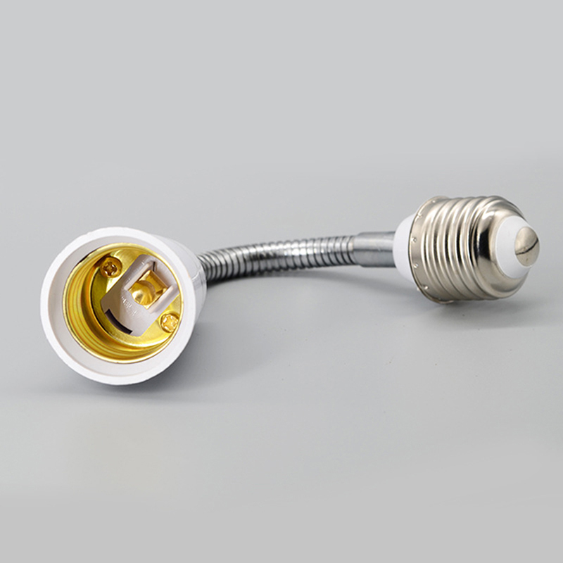 💖new production💖 e27 to e27 lamp base extender 180mm lamp holder converter e27-e27 flame retardant lamp socket adapter for light bulb