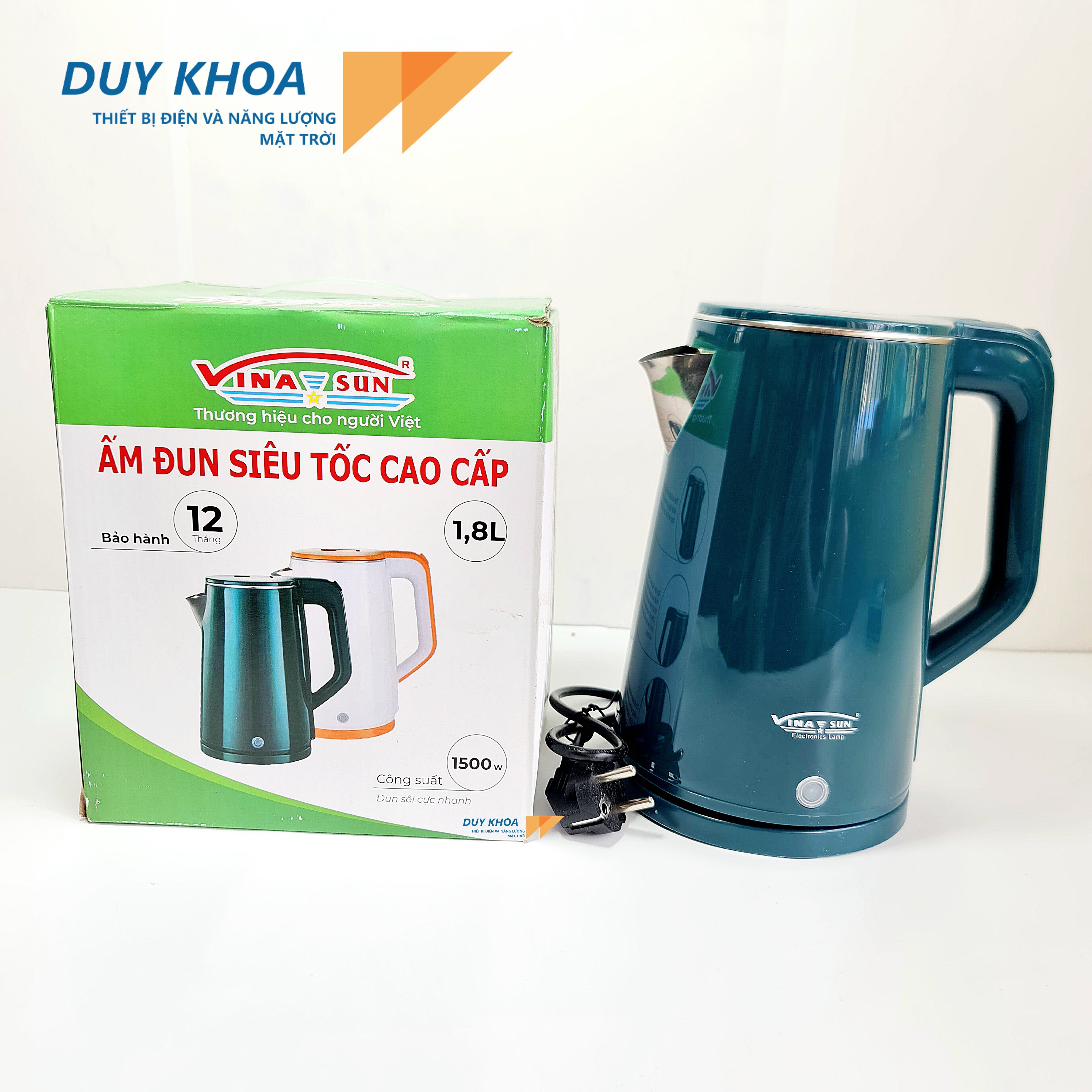ẤM ĐUN NƯỚC SIÊU TỐC CAO CẤP VINASUN -1.8L
