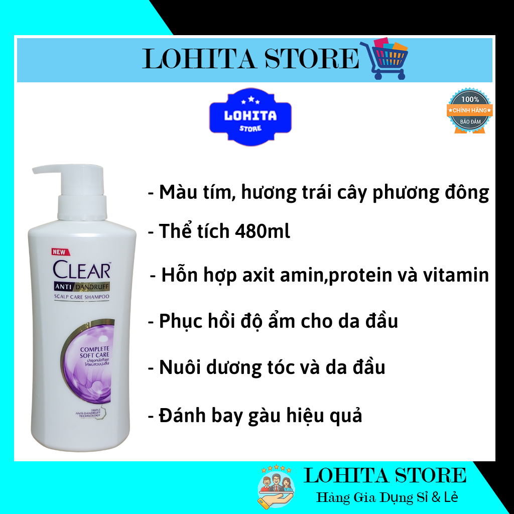 Dầu gội đầu sạch gàu Clear Thái Lan