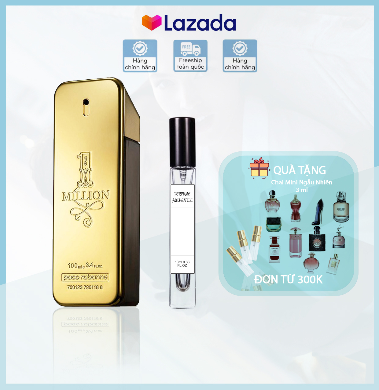 [chai chiết] Nước hoa nam Paco Rabanne 1 Million EDT