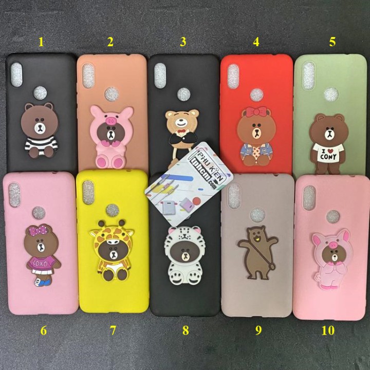 Ốp lưng Xiaomi Redmi Note 6 - Note 6 Pro hình Gấu Nâu