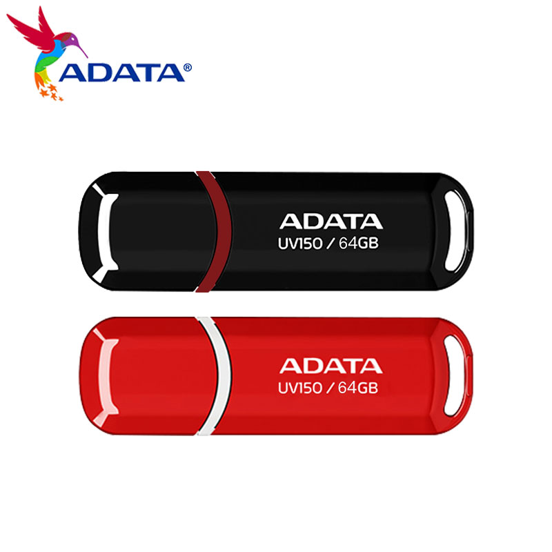 Original ADATA UV150 USB Flash Drive 64GB 32GB High Speed USB 3.2 Flash Drive Red Pen Drive for Computer U Disk. 