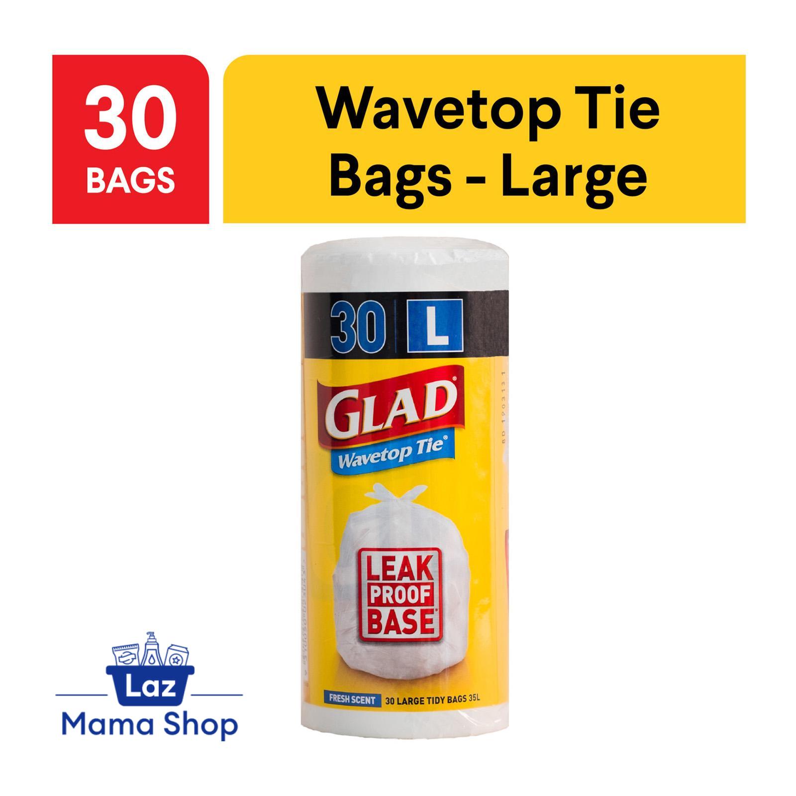 Glad Wavetop Kitchen Tidy Trash Bags Large (Laz Mama Shop) Lazada