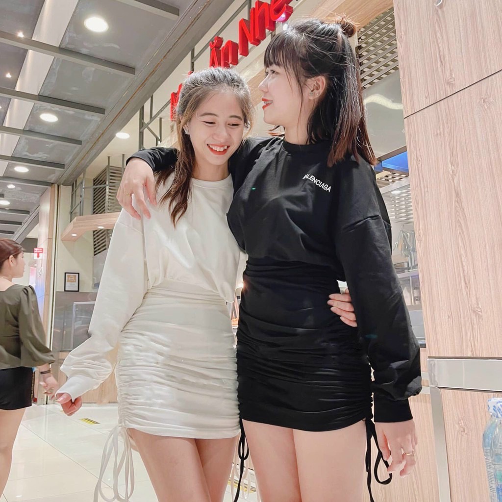 Chân Váy Hot Trend Rút Dây 2 Bên THời Trang, Dễ Phối Đồ