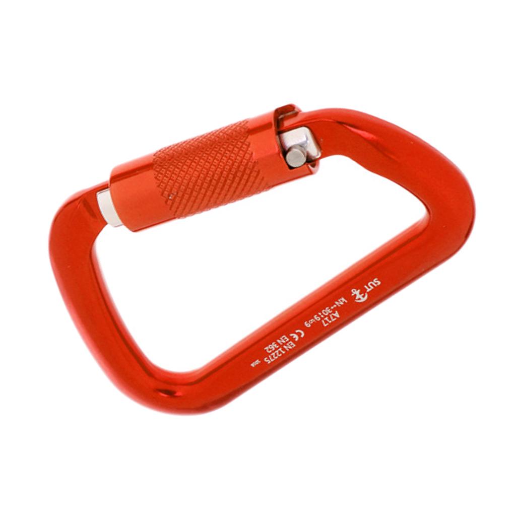 Serciya 30KN Rock Climbing D Shape Auto Self Locking Twist Gate Carabiner