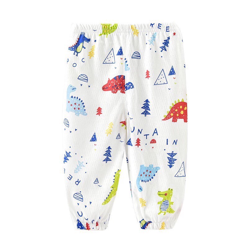 Quần dài chục cotton giấy cho bé