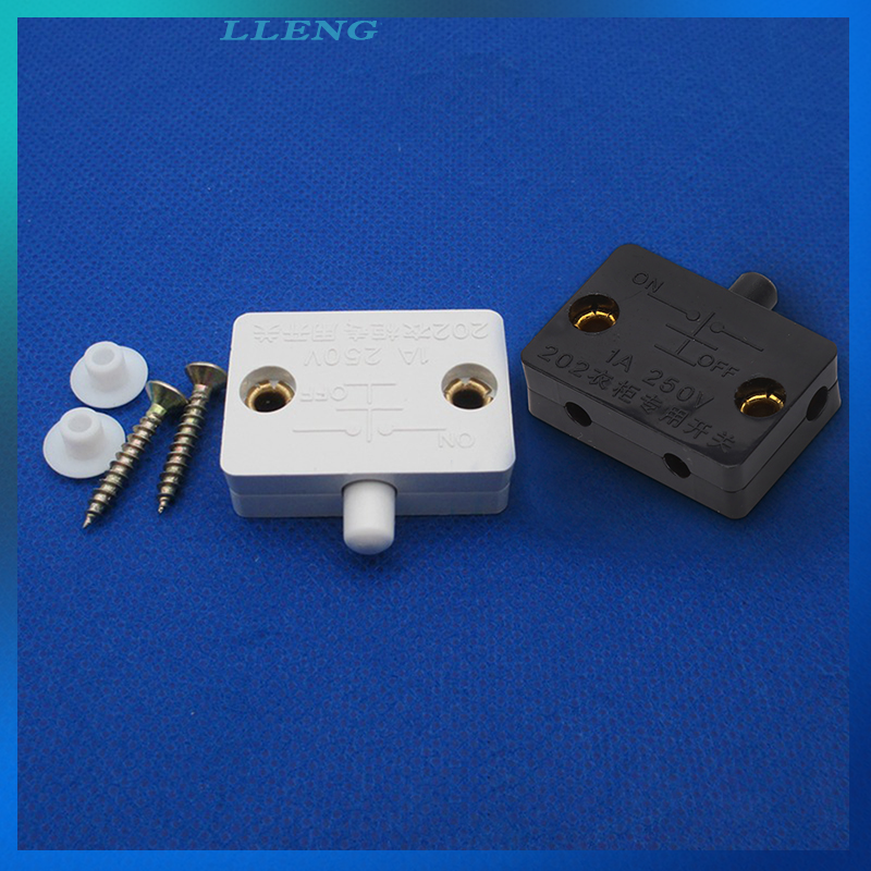 LLENG Closet Cabinet Light Automatic Reset Switch Home Cabinet Door Control Switch