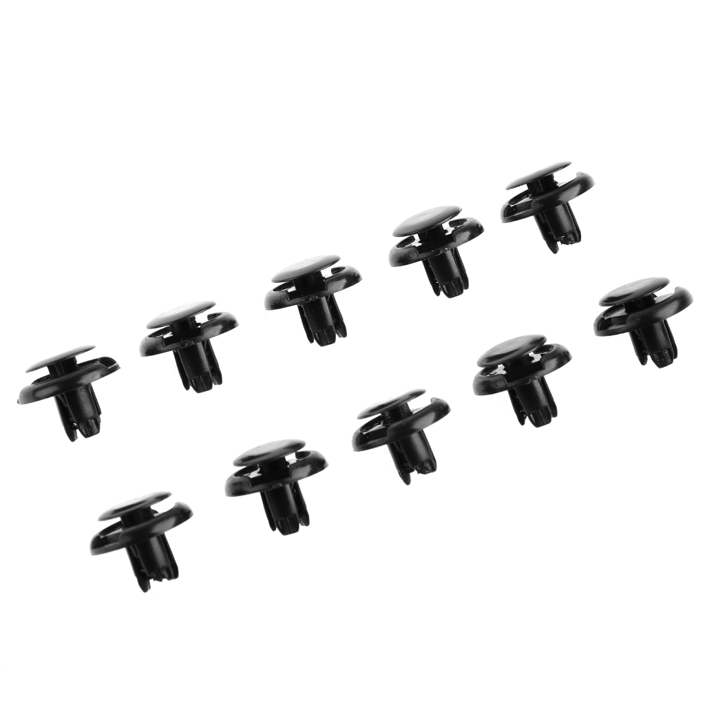 10 cái Nylon TRIM Board vòng bảo vệ pa nô Clip ốc vít đinh tán màu đen cho