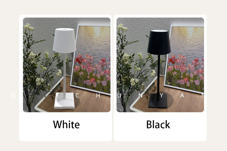 LED Simple Modern Hardware Decoration Tall Table Lamp Bedroom Bedside Touch Switch USB Charging Night Light