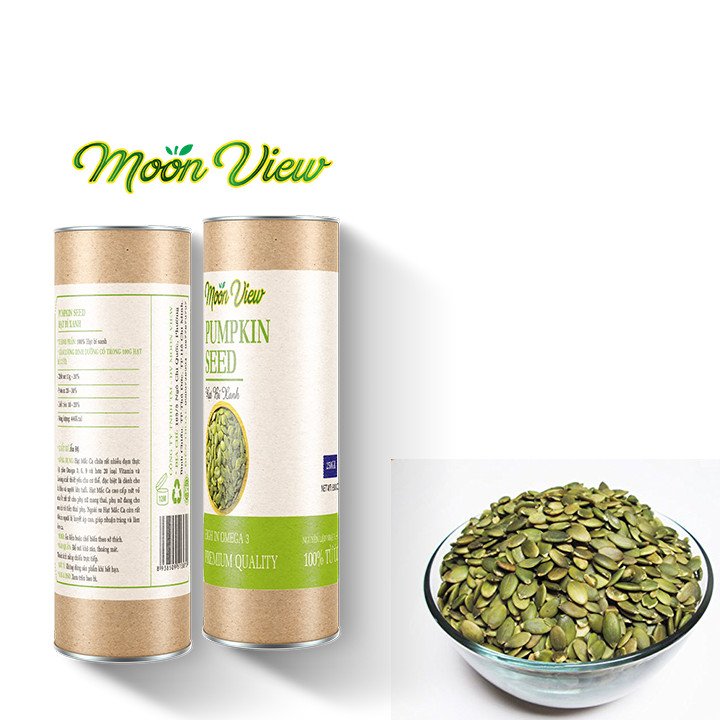 Hũ 500g nhân hạt bí xanh moon view - hàng chuẩn úc