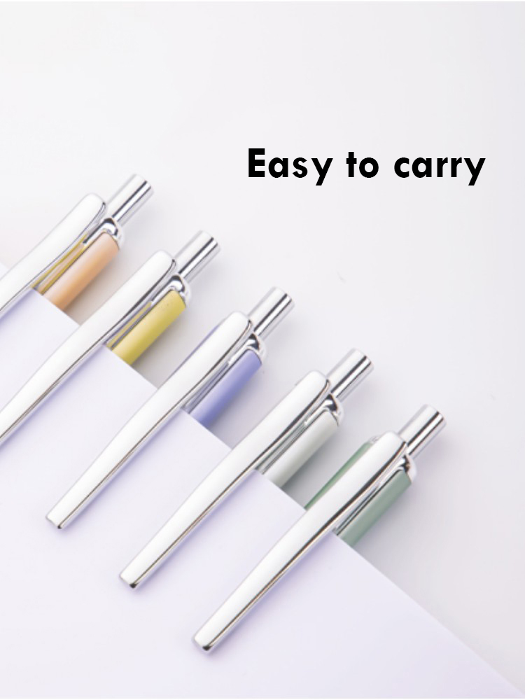 Pen For Sign Deli Nusign Metal Sign Pen 0.5mm Black Ink Elegant Gel Signing Ручки ...