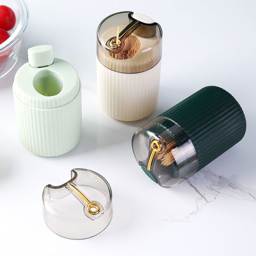 Toothpick Box Pop-up Creative Automatic Toothpick Dispenser Home light Luxury Portable Toothpick Storage