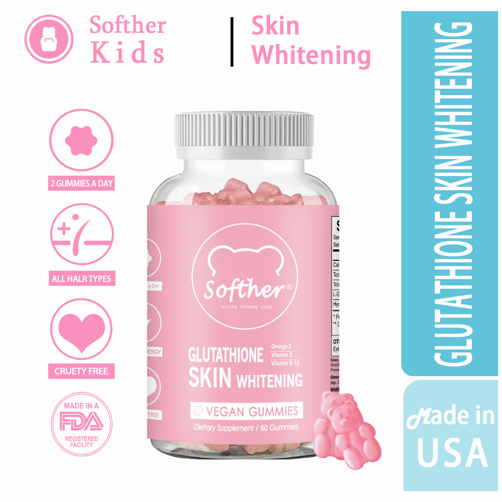 Softher Kids Glutathione Gummies Skin Collagen Gummy Whitening Vitamin C  Beauty Supplement | Lazada PH
