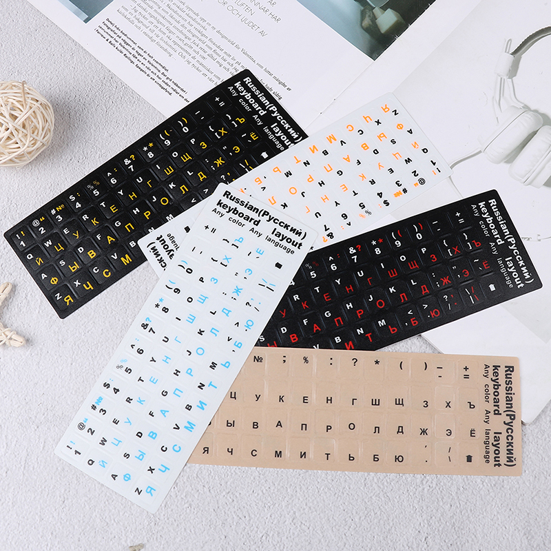 [North Bring] Russian standard keyboard layout sticker letters on replacement